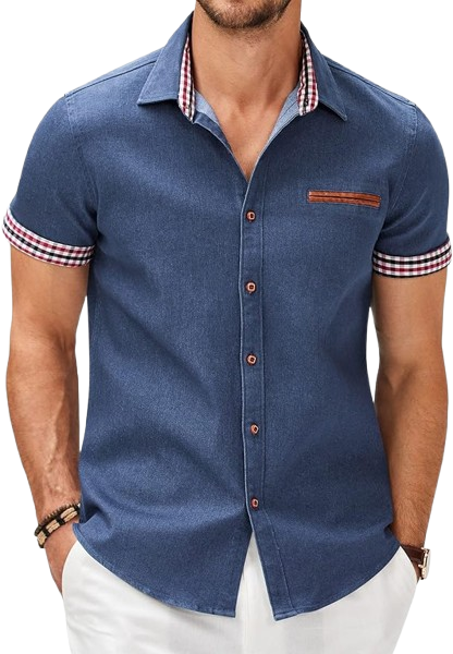 Mens Hawaiian Shirt Short Sleeve Button Down Tropical